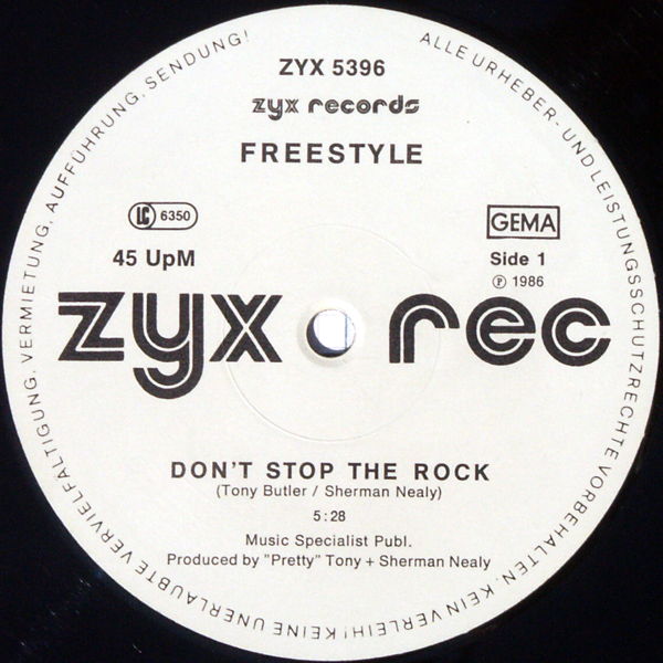 Freestyle Don't Stop The Rock [12inch Maxis & More]