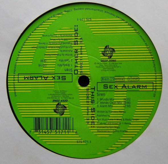 SEX ALARM - Siren - Disque Maxi x 1