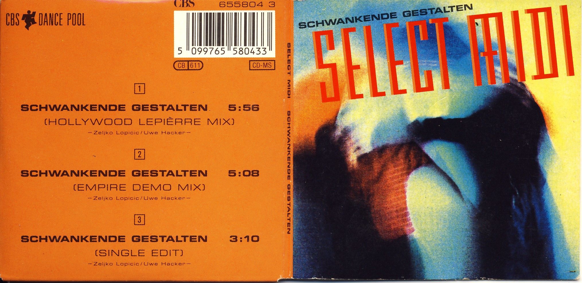 SELECT MIDI - Schwankende Gestalten - 3 inch CD