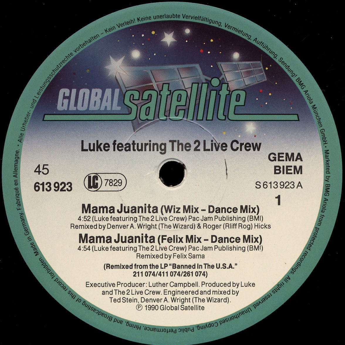 LUKE FEAT. 2 LIVE CREW - Mama Juanita - Disque Maxi x 1