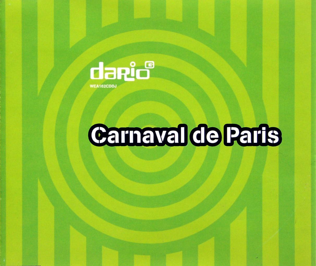G., DARIO - Carnaval De Paris - Disque CD Maxi