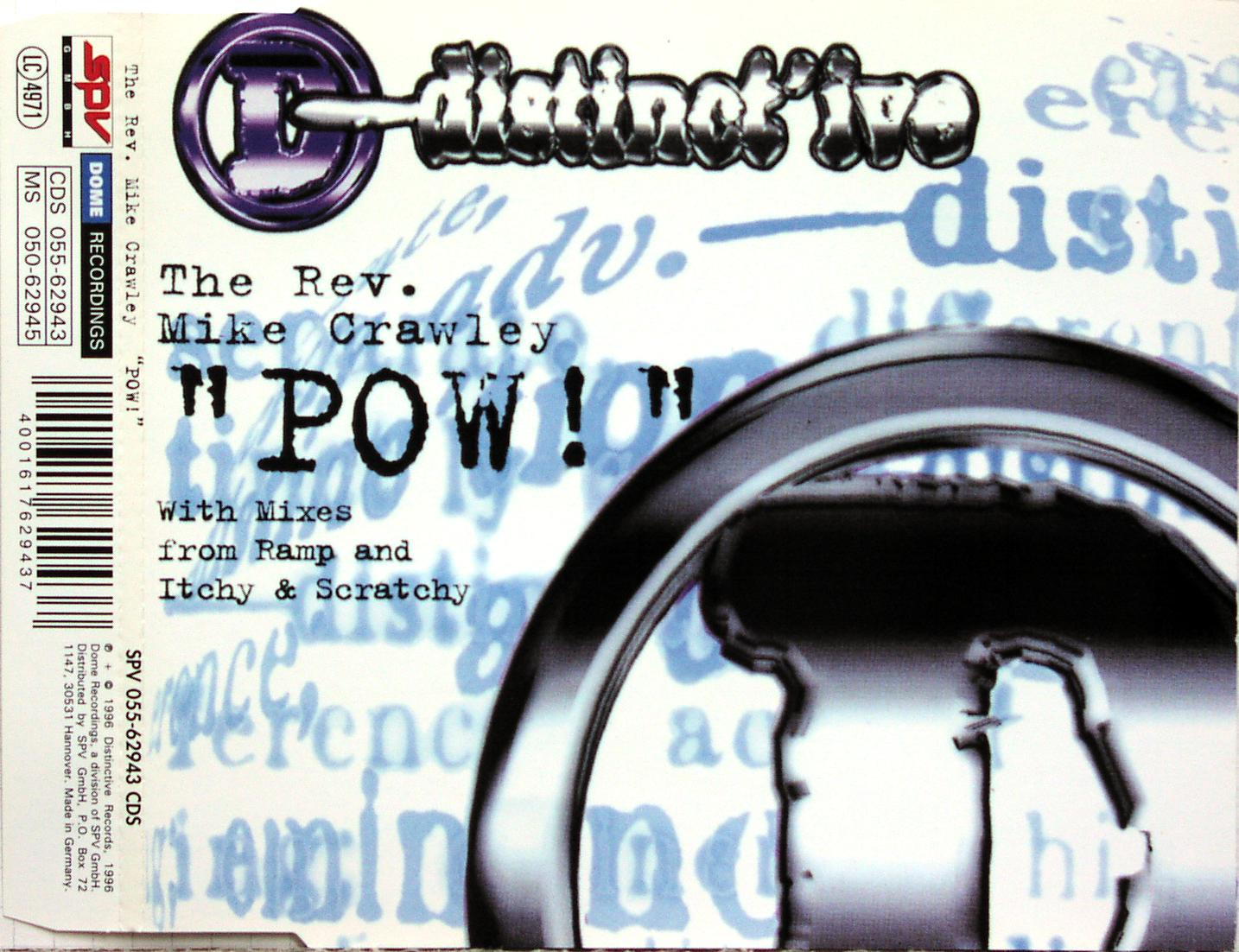 CRAWLEY, REV. MIKE - Pow - Disque CD Maxi