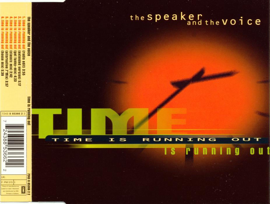 SPEAKER & THE VOICE - Time Is Running Out - Disque CD Maxi