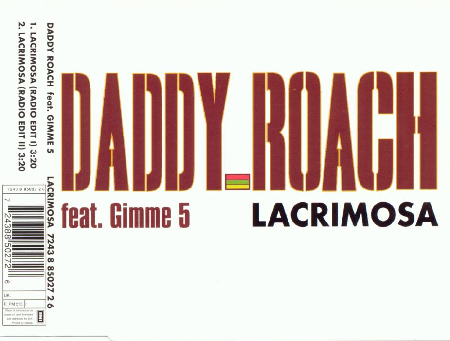 DADDY ROACH FEAT. GIMME 5 - Lacrimosa - Disque CD Maxi