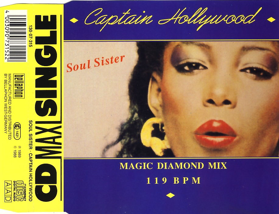 CAPTAIN HOLLYWOOD - Soul Sister - Disque CD Maxi