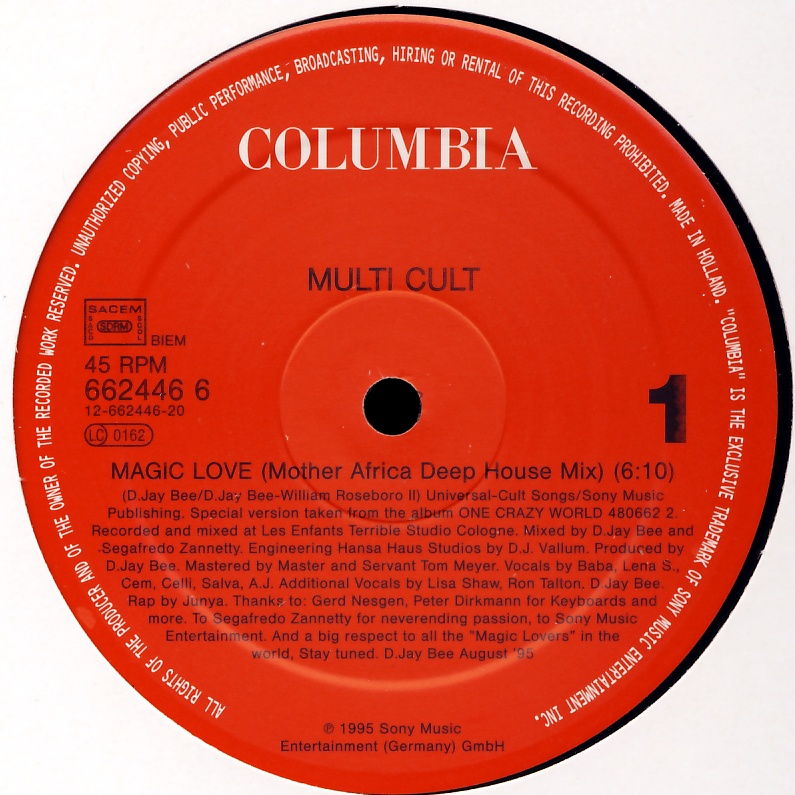 MULTI CULT - Magic Love - 12 inch x 1