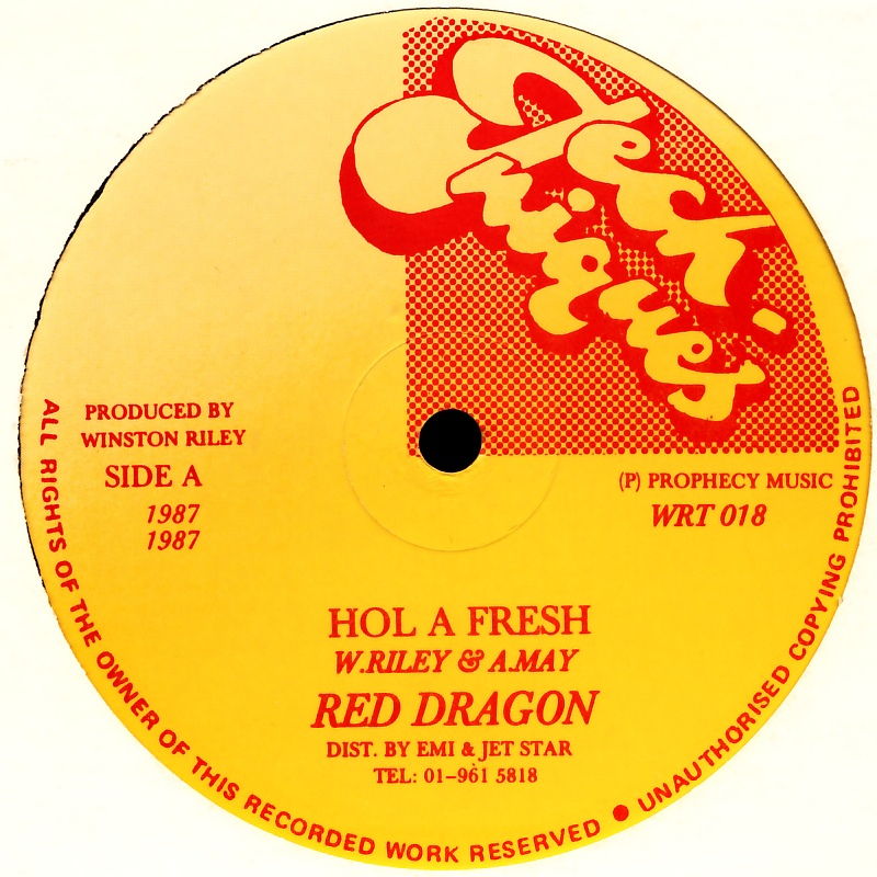 RED DRAGON / SUPER BLACK - Hol A Fresh / Nowadays Girls - Disque Maxi x 1