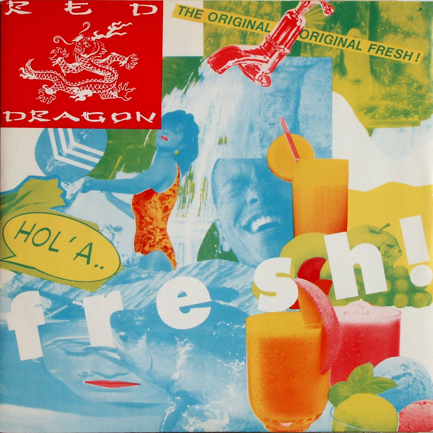 RED DRAGON / SUPER BLACK - Hol A Fresh / Nowadays Girls - Disque Maxi x 1