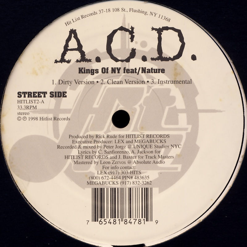 ACD - Kings Of NY / Swerving - 12 inch x 1