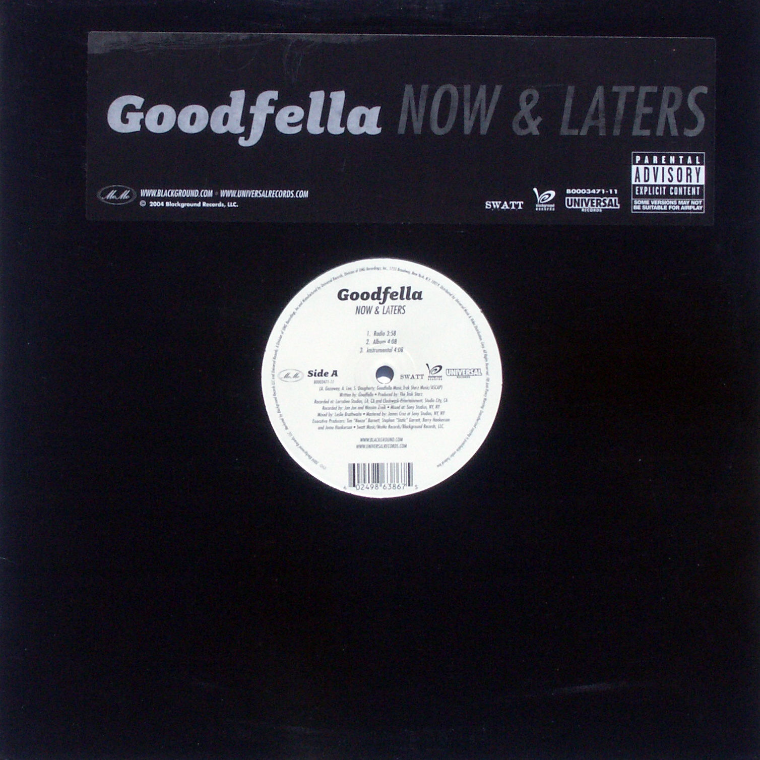 GOODFELLA - Now & Laters - 12 inch x 1