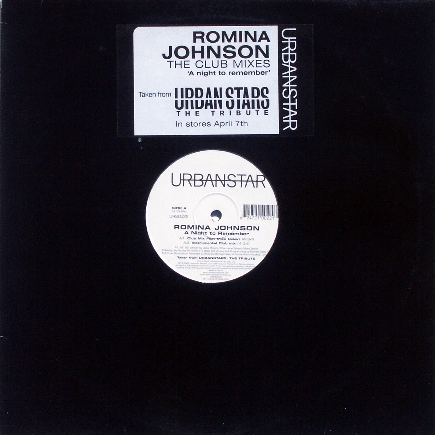 JOHNSON, ROMINA - A Night To Remember The Club Mixes - 12 inch x 1