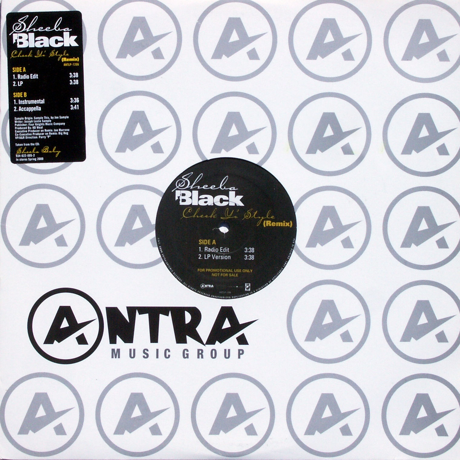 SHEEBA BLACK - Check Yo' Style Remix - 12 inch x 1
