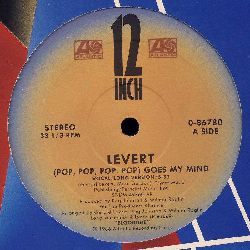 LEVERT - (Pop, Pop, Pop, Pop) Goes My Mind - Disque Maxi x 1