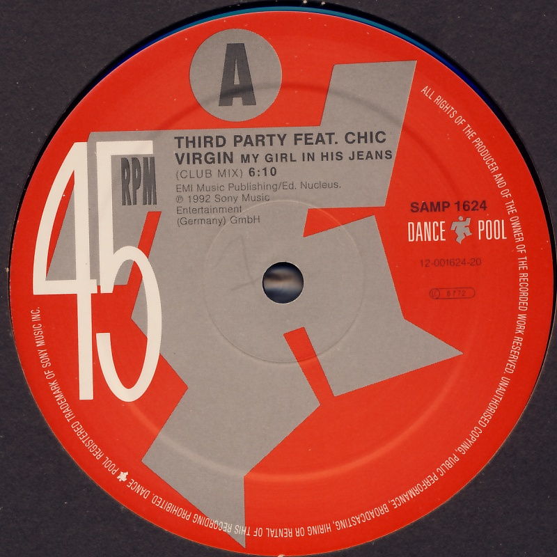 THIRD PARTY FEAT. CHIC VIRGIN - My Girl In His Jeans - Disque Maxi x 1
