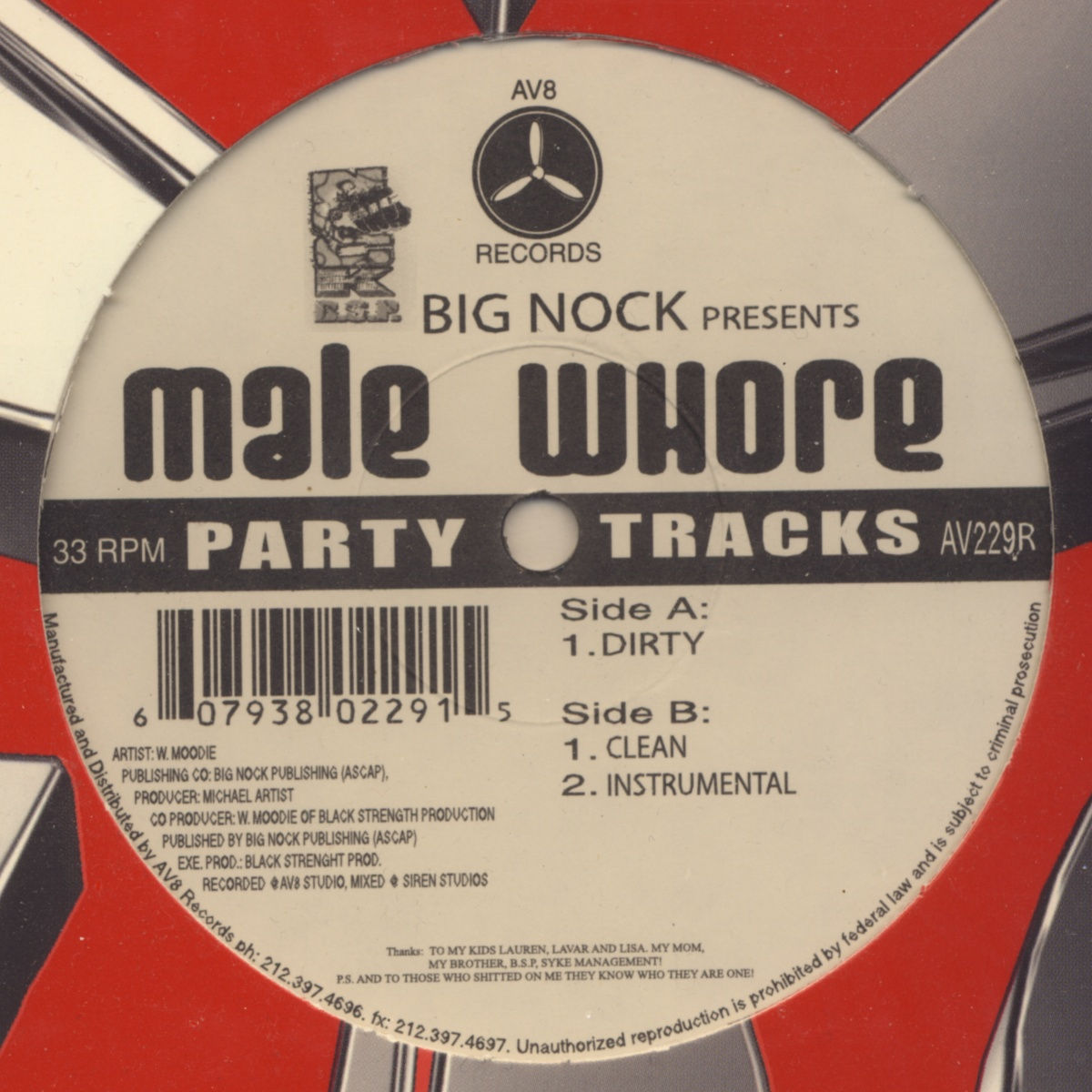BIG NOCK - Male Whore - 12 inch x 1