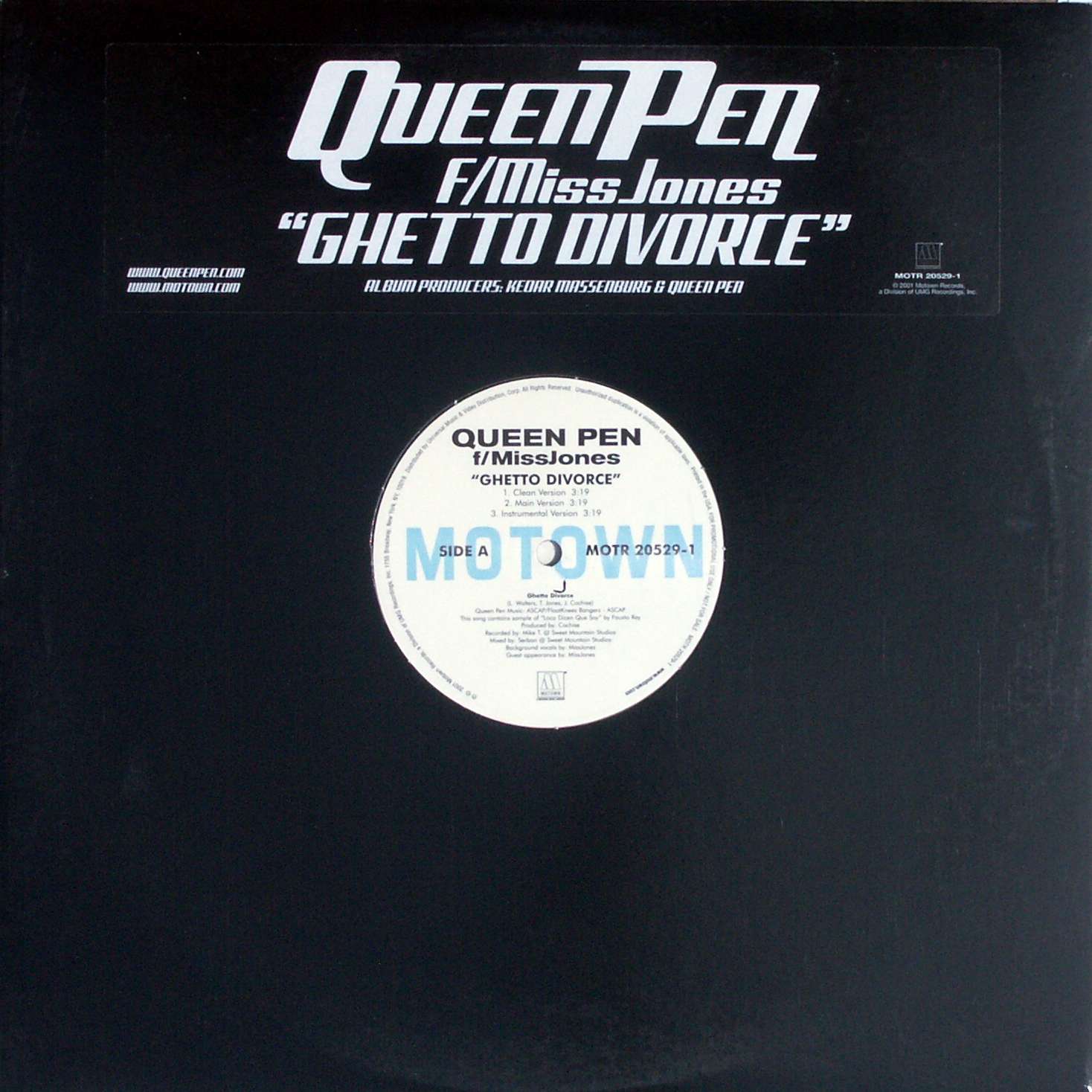 QUEEN PEN - Ghetto Divorce feat. MissJones - Disque Maxi x 1