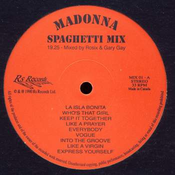 Madonna - Spaghetti Mix / Pizza Mix