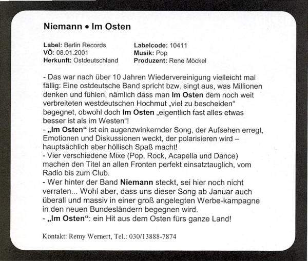 Niemann - Im Osten