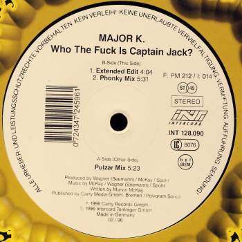 Major K. - Who The Fuck Is Captain Jack