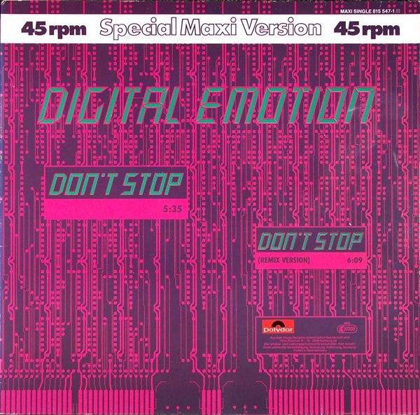 Digital Emotion - Don't Stop