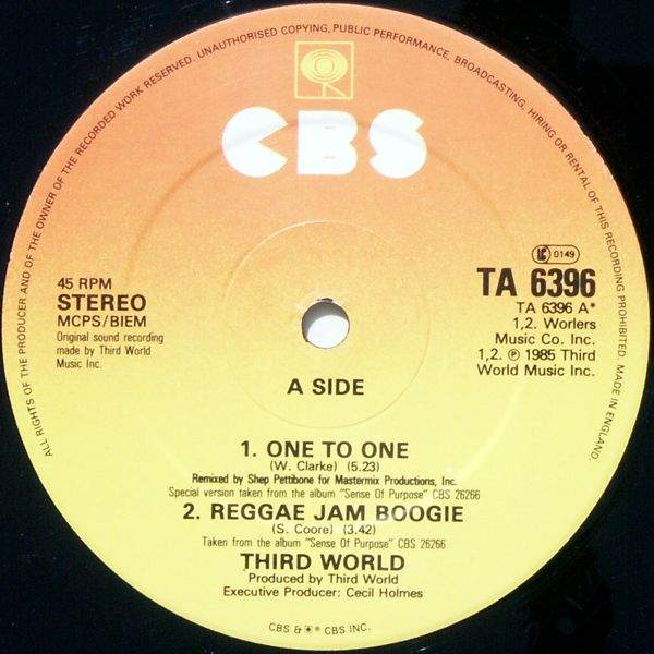 Third World - One To One