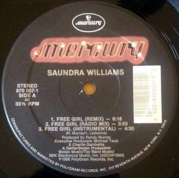 Williams, Saundra - Free Girl