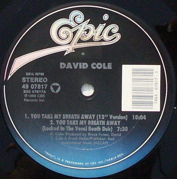 David Cole - You Take My Breath Away