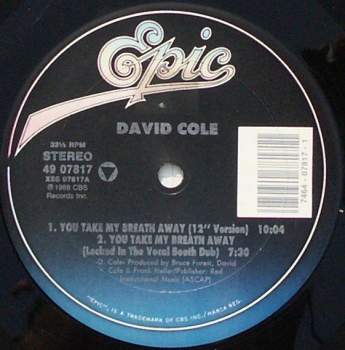 Cole, David - You Take My Breath Away