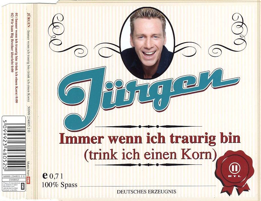 Jürgen - Immer Wenn Ich Traurig Bin (Trink Ich Einen Korn)