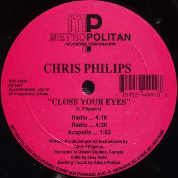 Phillips, Chris - Close Your Eyes