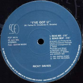 Davies, Ricky - I've Got U