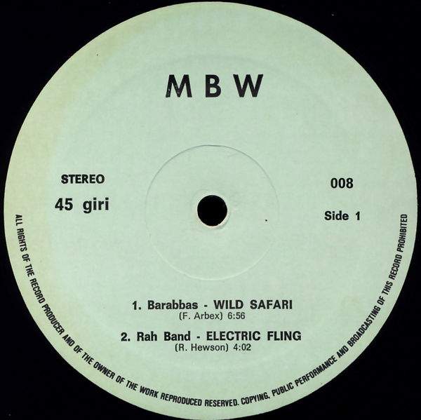 Barrabas / Rah Band / Bay City Rollers / Tony Mc - Wild Safari / Electric Fling / Don't Stop The Musi