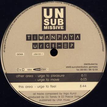 Timanfaya - Urge-EP
