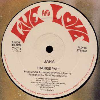 Paul, Frankie / Cultural Roots - Sara / Running Back To Me