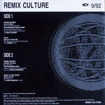 Various - DMC Remix Culture 9/92