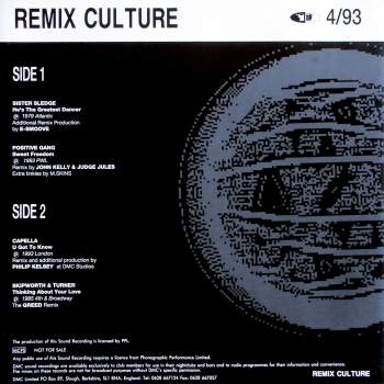 Various - DMC Remix Culture 4/93