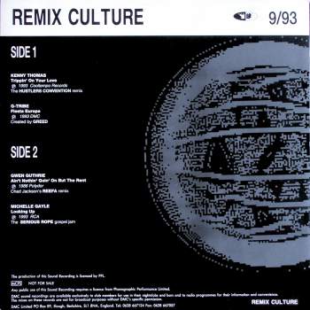 Various - DMC Remix Culture 9/93
