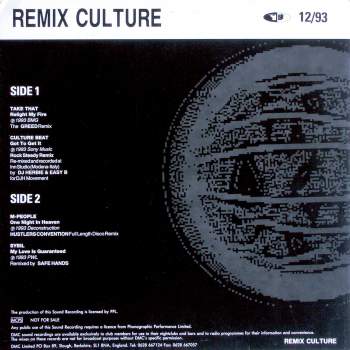 Various - DMC Remix Culture 12/93