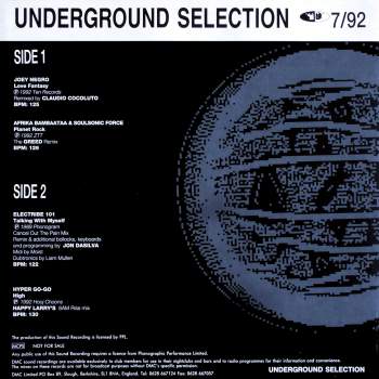 Various - DMC Underground Selection 7/92