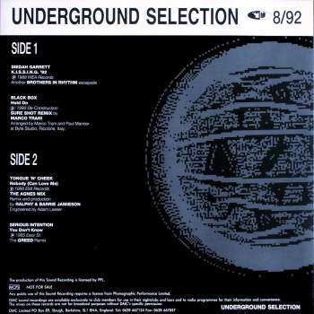 Various - DMC Underground Selection 8/92