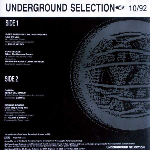 Various Artists - DMC Underground Selection 10/92
