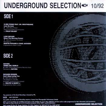 Various - DMC Underground Selection 10/92