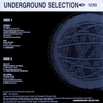 Various - DMC Underground Selection 12/93