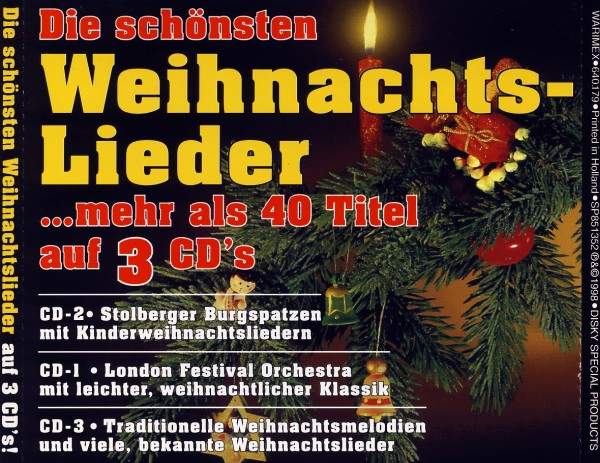 Various Artists - Die Schönsten Weihnachtslieder Mehr Als 40 Titel Auf 3 CDs