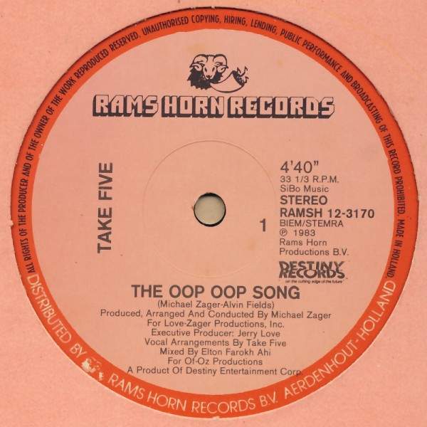 Take Five - The Oop Oop Song / Join Us