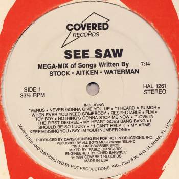 Various - See SAW Mega-Mix Of Songs Written By Stock · Aitken · Waterman