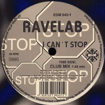Ravelab - Send Me An Angel / I Can't Stop