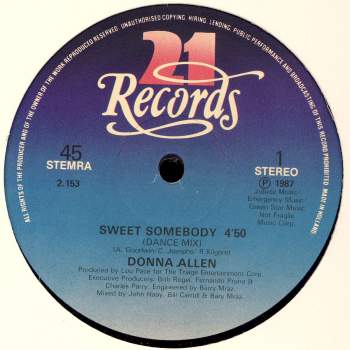 Allen, Donna - Sweet Somebody