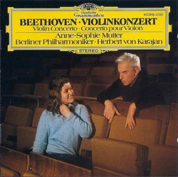 Beethoven - Anne-Sophie Mutter, Berliner Philharmoniker, Herbert von Karajan - Violinkonzert = Violin Concerto =  Concerto Pour Violon